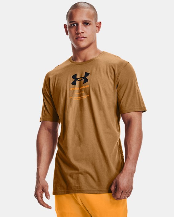 Men's UA Engineered Short Sleeve, Brown, pdpMainDesktop image number 0